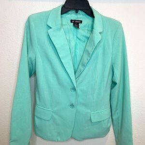 Woman's Blazer- "Strawberry" in Mint Green -Size M